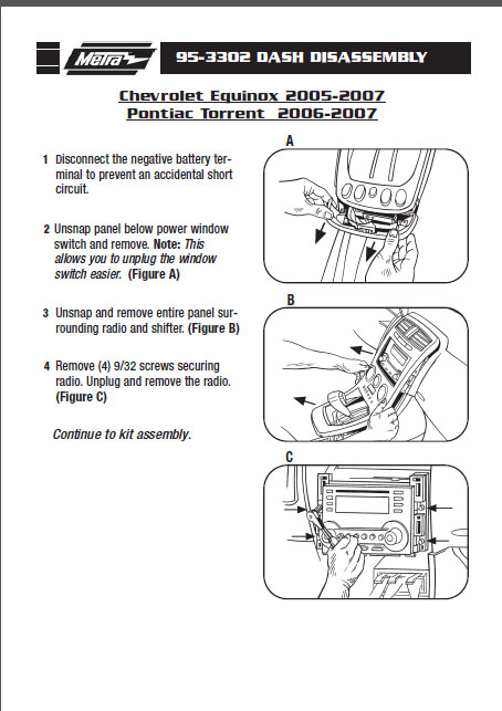 2006 Chevrolet Equinox Installation Parts Harness Wires Kits 