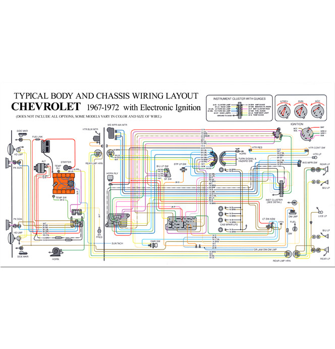 72 Chevy Ignition Switch Wiring Diagram Repair Manual