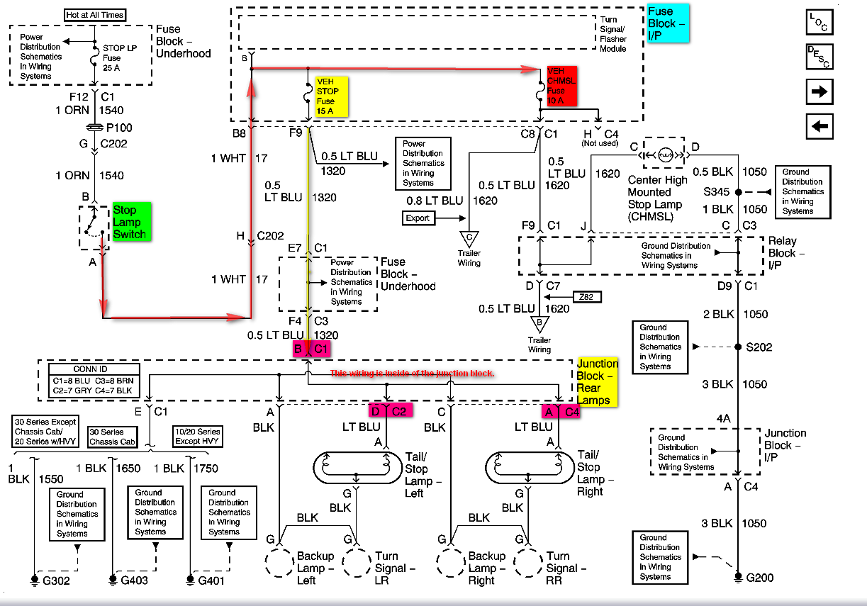 Brake Light Wiring Diagram 2004 Chevy Silverado Chevy Diagram