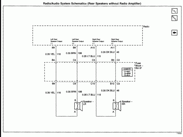 CHEVROLET Car Radio Stereo Audio Wiring Diagram Autoradio Connector 