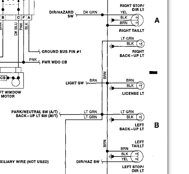 Chevy S10 Tail Light Wiring Wiring Diagram