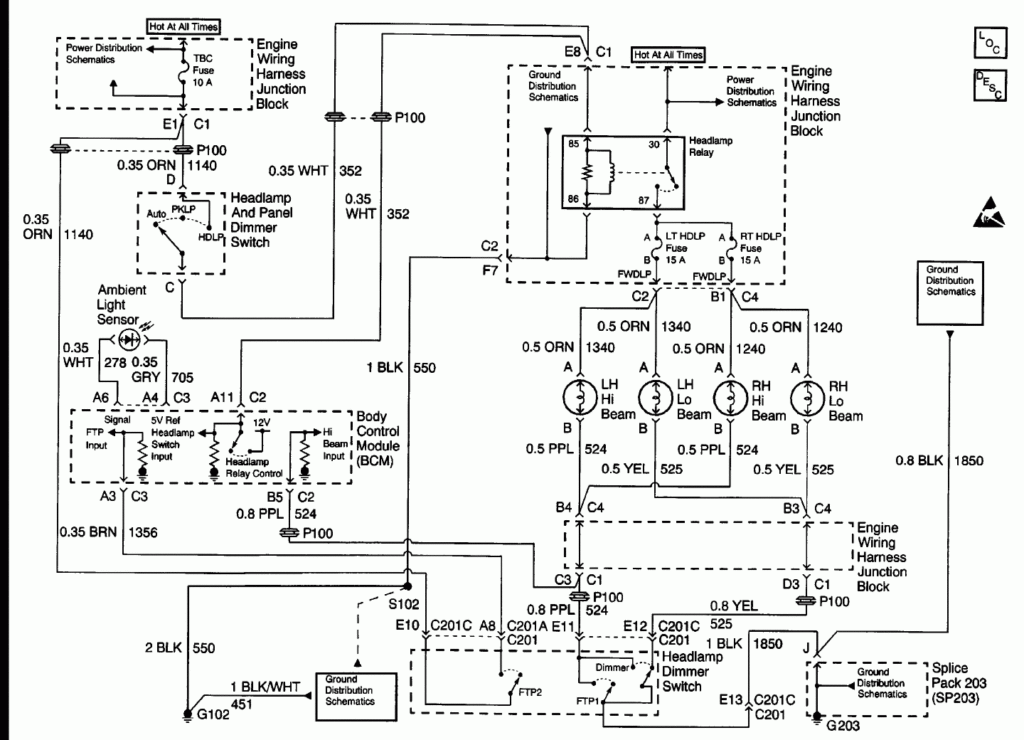 Headlight Wiring Diagram 2000 Chevy Silverado Free Wiring Diagram