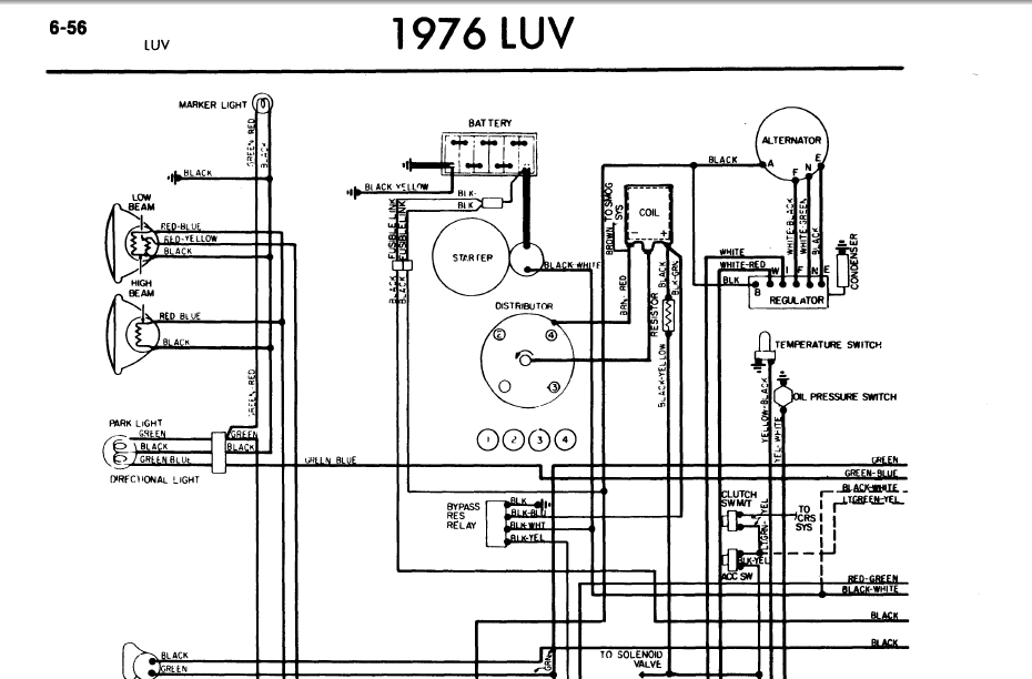 I Have A 76 LUV With Electrical Problems Head Lights And Fuel Pump Do 