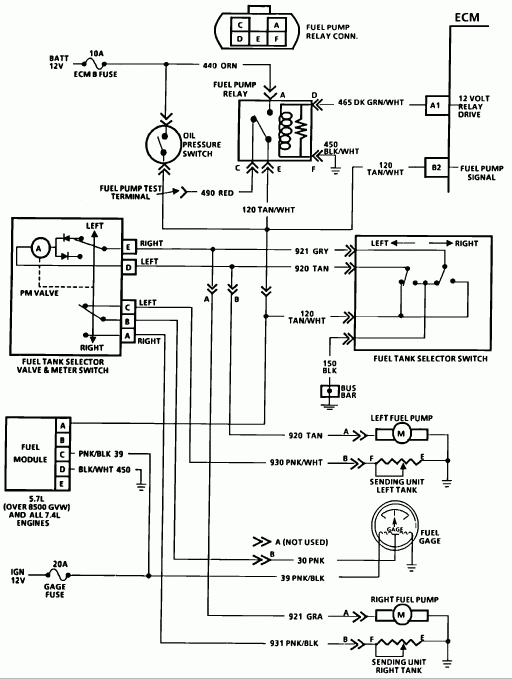 I Need A Wiring Diagram For A 1989 Chevy 3500 Fuel Pump