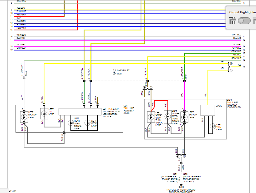 Need The Tail Light Wiring Diagram For Chevy Tahoe 2015 That Is All