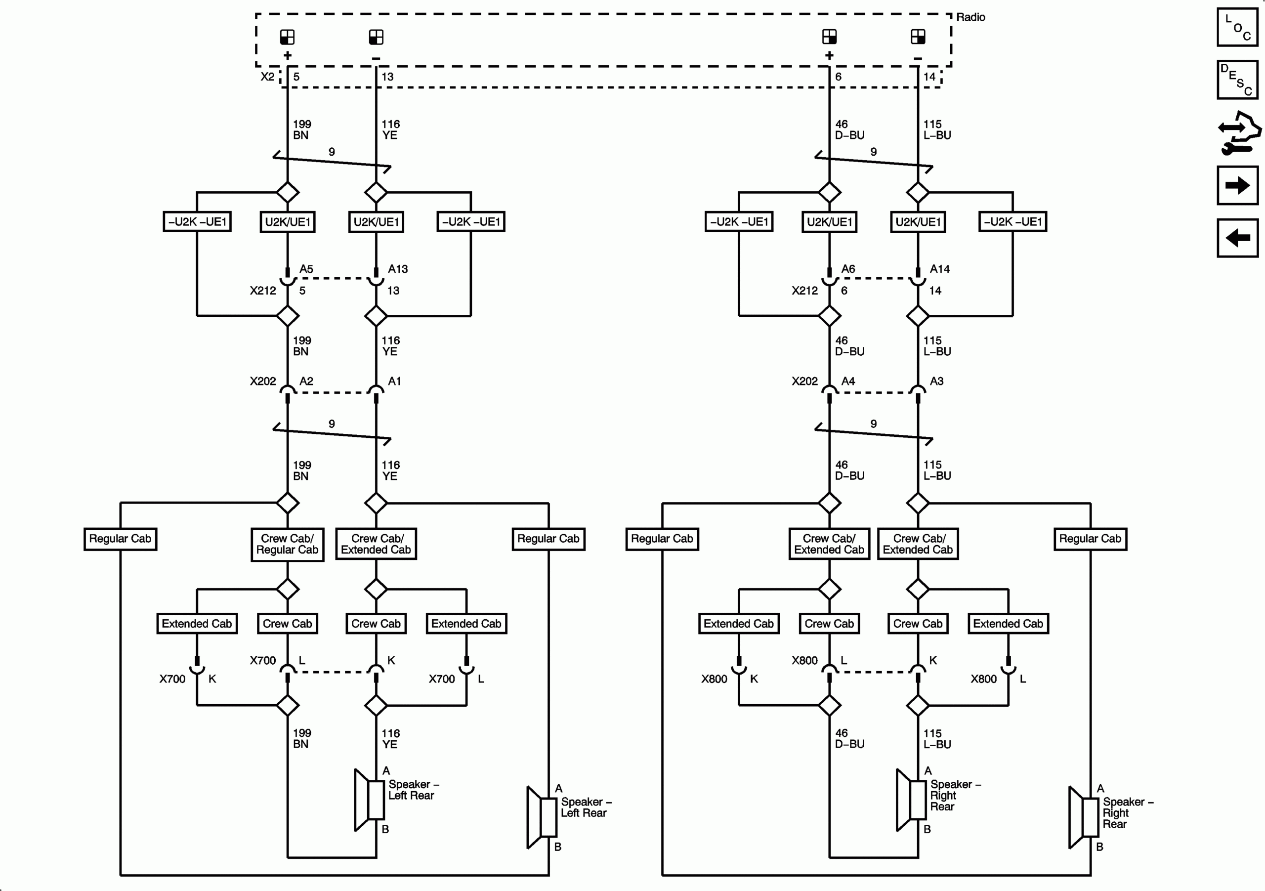 Radio Wiring Diagram For 2008 Chevy Silverado Standard Cd stereo