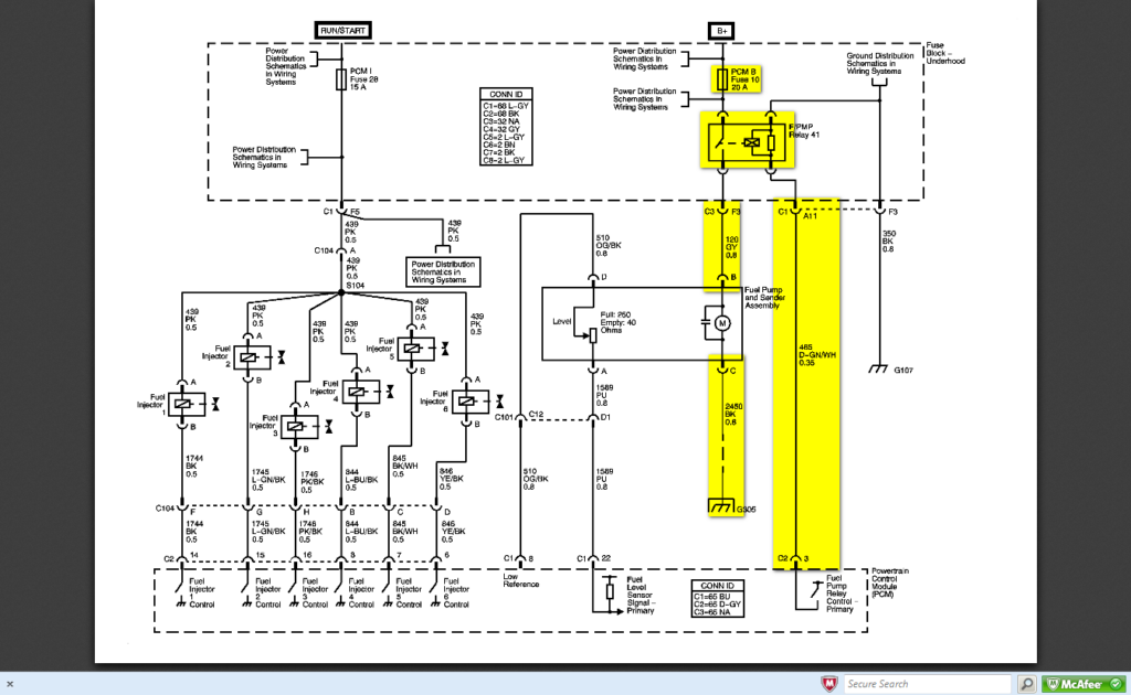 Where Is The Fuel Pump Relay not The Fuse Ina 2004 Chevy Trailblazer