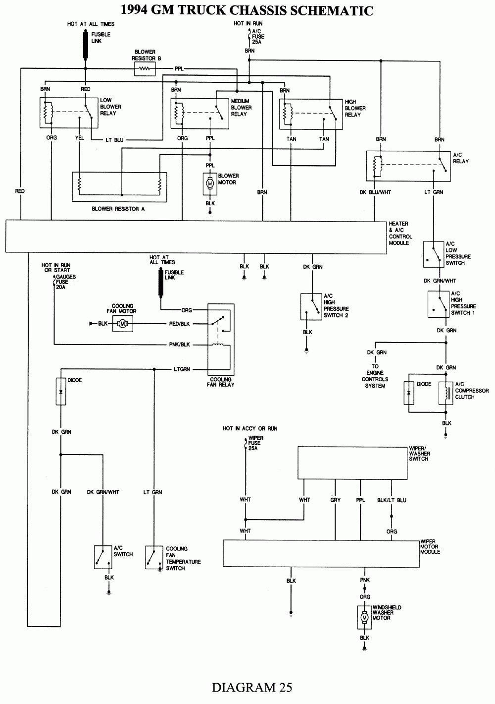  Wiring Diagram 1994 Chevy Truck Radio